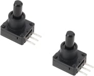 Lot De 2 Potentiomètres Compatibles Avec Thrustmaster 458 Spider 458 Italia T80 Rs T80 488 Gtb Edition Pour Volant De Jeu De Course Noir 17,1 X 15,6 Mm