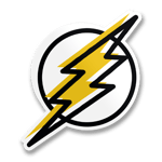 The Flash Doodle Logo Sticker, Accessories