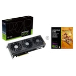 ASUS ProArt GeForce RTX 4070 GDDR6X Graphics Card (PCIe 4.0, 12GB GDDR6X, DLSS 3, HDMI 2.1a, DisplayPort 1.4a, 2.5-slot design, Free 3 Month of Adobe Creative Cloud