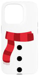 iPhone 15 Pro Cute White Snowman Face Costume For Kids and Toddlers Case