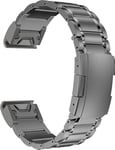 synsing Bracelet en titane 22 mm compatible avec Fenix 8 47 mm/E 47 mm/7/6 Pro/5 Plus/Forerunner 965 955, Bracelet de montre en métal de 26 mm avec fermeture rapide Compatible avec Fenix 8 51