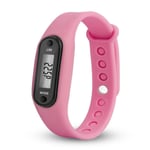 Bracelet De Montre Run Step",Podom¿¿Tre,Compteur De Calories,Lcd Num¿¿Rique,Distance De Marche Mn,"Bracelets En Gel De Pton Pratiques - Type Pink