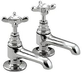 Bristan N 1/2 C CD 1901 Basin Pillar Taps, Chrome