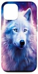 iPhone 13 Pro White Wolf in Fantasy Style Art| For Wolf Enthusiasts Case