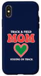 Coque pour iPhone X/XS Track and Field Mom Staying on Track for Success