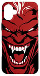 Coque pour iPhone 16 Plus Satan rieur diable Baphomet Mephisto Luficer Death Metal