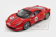 1:24 BURAGO Ferrari 458 Italia 8C #5 Challenge 2009 Red BU26302R