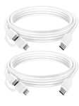 ilikable 2 in 1 USB C to USB C/Lightning Cable 2Pack 2M MFi iPhone 15 Charger Cable 60W C to C Charger Cable Fast Charging Type C Cable for iPhone iPad Pro Air Samsung Galaxy MacBook Switch and More