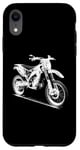 Coque pour iPhone XR Dirt Bike 3D Wireframe – Vintage Moto Lover