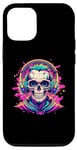 Coque pour iPhone 14 Tête de mort avec casque - Style urbain - Squelette artistique