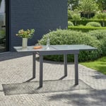 Bois Dessus Bois Dessous - Table de jardin en aluminium extensible gris 4/8 places - Gris
