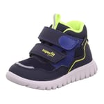 Superfit Boy's Sport7 Mini Sneaker, Blue Yellow 8000, 5.5 UK Child