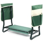 Toboli - 2 en 1 Tabouret de jardin & Agenouilloir Pliable Rembourrage 150kg 2 Sacs de rangement