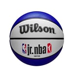 Wilson Ballon de Basket, Jr. NBA DRV Light, extérieur et intérieur, Taille : 5, Bleu/rouge/blanc