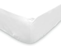 Soleil d'ocre, Flanelle Protège Matelas, Coton, Blanc, 90x190 cm