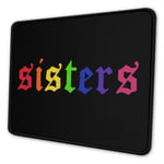 Ja-mes Char-les Sis-ters Rainbow Multiple Size Custom Gaming Mouse Pad, Mousepad Rectangle Non-Slip Rubber Mouse Pads 7 X 8.6 in