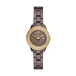 Montre Femme FOSSIL STELLA CE1122 Ceramique Brun D'or