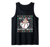 Santa sweater This is my ugly Christmas Baseball ball Tank Top