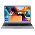 PC portable - 16.1FHD+ -Intel Core i3-5005U 24 Go de RAM 512 Go SSD-Windows 11 PRO- Rotation à 170°-Bureautique Ordinateur portable