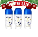 Dove Original Roll-On Cream Antiperspirant Deodorant Advanced Care 50ml 3-Pack