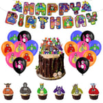 Décorations Anniversaire Gorille Deco d'Anniversaire Gorilla Fete Anniversaire Gorilla Tag Ballons de Fête Gorilla Tag Ballons Anniversaire Gorille Decoration Gateau Gorilla Bannière Anniversaire