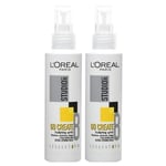 2 x L'Oreal Studio Line Go Create Sculpting Spritz 150ml