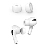 Silikonikuulokkeet Apple AirPods Prolle 2 kpl Pienet ja 2 kpl Isot - Valkoinen