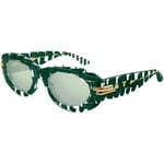 Lunettes de soleil Bottega Veneta  BV1322S Lunettes de soleil, Vert/Vert, 51 mm