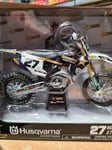 NEWRAY 1:12 MALCOLM STEWART 27 HUSQVARNA FACTORY RACING TOY BIKE ROCKSTAR ENERGY