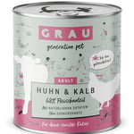 GRAU Adult Grain Free 6 x 800 g - Kyckling & kalv