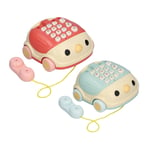 Baby Telephone Toy Cartoon Chick Mini Electric Child Early Education Phone Car T