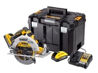 DeWALT Outillage Scie circulaire sans fil 18 V, 2 batteries 5,0 Ah DCS573H2T