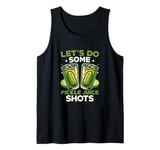 Let's Do Some Pickle Juice Shots Fitness Vegan Cucumber Tank Top