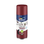 Dulux Valentine Peinture Intérieure et Extérieure Aérosol Color Touch - Pour bois, plastique, PVC, carton, papier - Rouge Basque Satin - 400ml