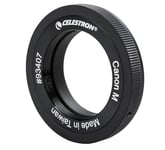 Celestron 93407 Canon M-Mount T-Ring - Bague au filetage T2 de 42 mm pour imagerie terrestre et céleste, compatible avec les appareils photo sans miroir EOS M et les adaptateurs T Celestron, noir