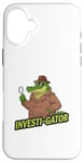 iPhone 16 Plus Kids Funny Investi-Gator Detective Pun Alligator Reptile Case