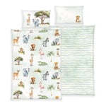 babybest® Safari Sengetøy i flanell 100x135 cm