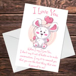 Cute Valentines Day Card For Him Her Anniversary Card For Husband Wife