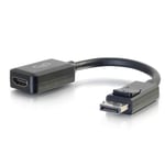 C2G 8in DisplayPort to HDMI Adapter - DP to HDMI Adapter - 1080p - Black - M/F - video adapter - DisplayPort / HDMI - 20.3 cm