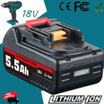 UK For Makita 18V 5.5Ah LXT Li-Ion BL1830 BL1850 BL1860 BL1815 Cordless Battery