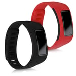 kwmobile TPU Watch Strap Compatible with Garmin Vivofit - Set of 2 Fitness Tracker Replacement Bands