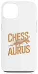 Coque pour iPhone 13 Chessaurus Jeu d'échecs amusant Dinosaure T-Rex Joueur d'échecs