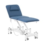 physa Elektrisk massagebänk - 50 W 150 kg Blå, Vit