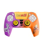 FRTEC - Dragon Ball Z Combo Pack, Coque Rigide + Grips + Sticker pour PS5 DualSense, Goku et Freezer