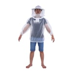 Veste d'apiculteur professionnelle, combinaison de protection transparente pour apiculteur, &eacute;quipement avec voile &agrave; capuche