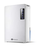 PureMate 2200ml Portable Dehumidifier for Damp, Mould, Moisture in Home, Kitchen, Bedroom, Caravan, Garage, Office