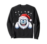 Funny Xmas Abominable Snowman Bigfoot Retro Christmas Boy Sweatshirt