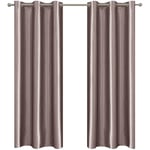 Ystyle Rideaux Intérieurs Lot De 2, Rideau Thermique Isolant Anti Froid Et Chaleur, Rideaux Occultants, Rideau Occultant Thermiques, Rideau Salon, Rideau Phonique, 117x137 cm, Rose