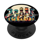 Chat amusant avec guitare classique pour les amateurs de rock et de musique  PopSockets PopGrip Interchangeable