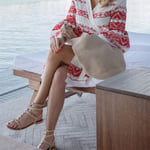 Ceannis Crochet Body Bag Seashell Brun